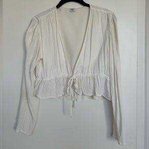 Aritzia Sunday Best White Blouse